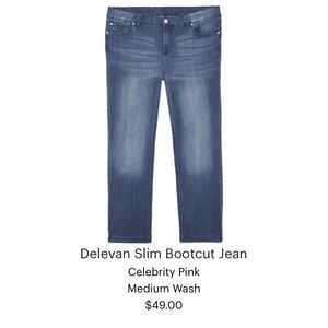 BRAND NEW Slim Bootcut Jean